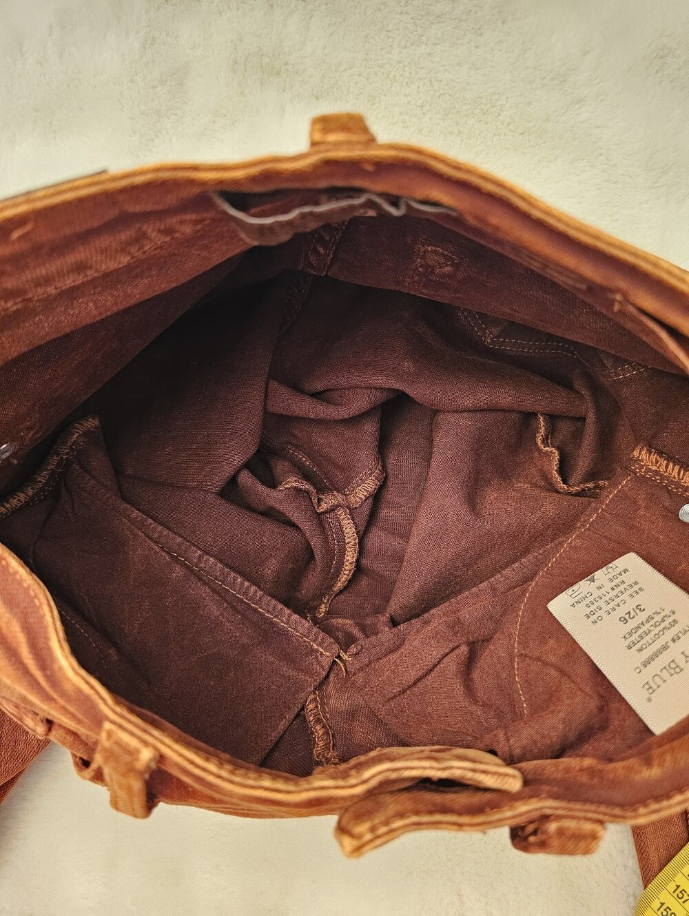 Judy Blue Retro Wide High Rise Pumpkin Spice Jeans Size 3/26 - Picture 12 of 13